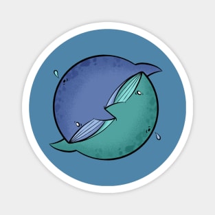 Whale Yin-Yang Magnet